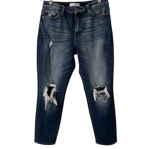 KANCAN Boyfriend Fit Distressed Denim Blue Jeans Women’s Size 9/28